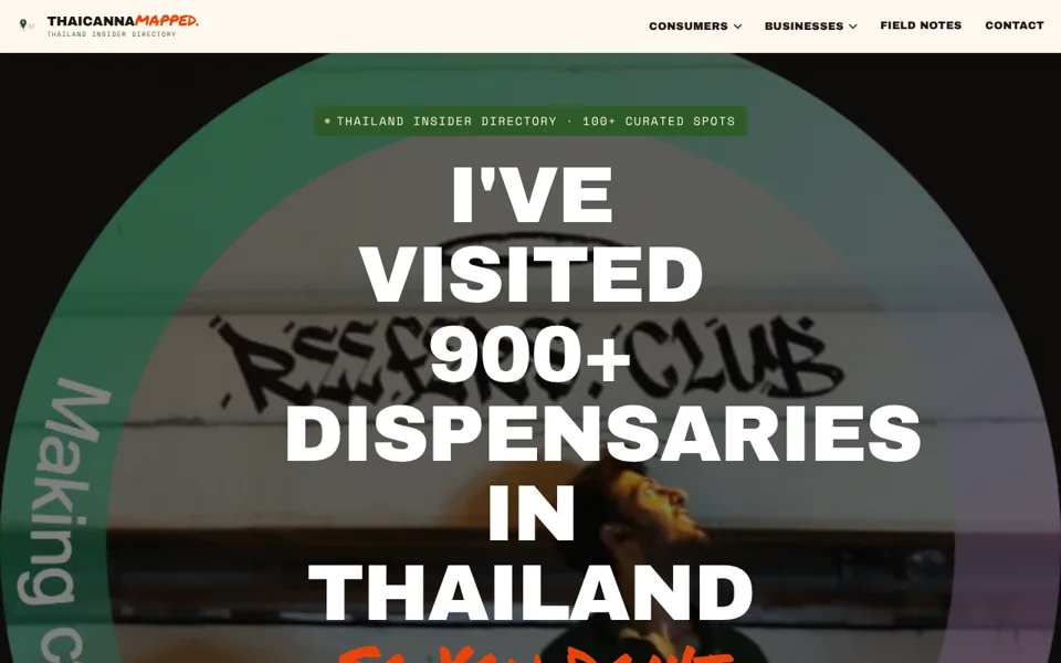 thaicannamapped.com homepage