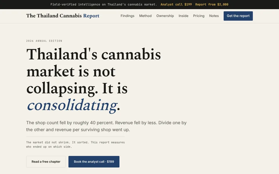 thailandcannabisreport.com homepage